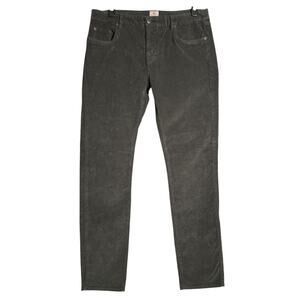 Faherty Stretch Corduroy 5-Pocket Pants Gray Size 35 Soft Organic Cotton